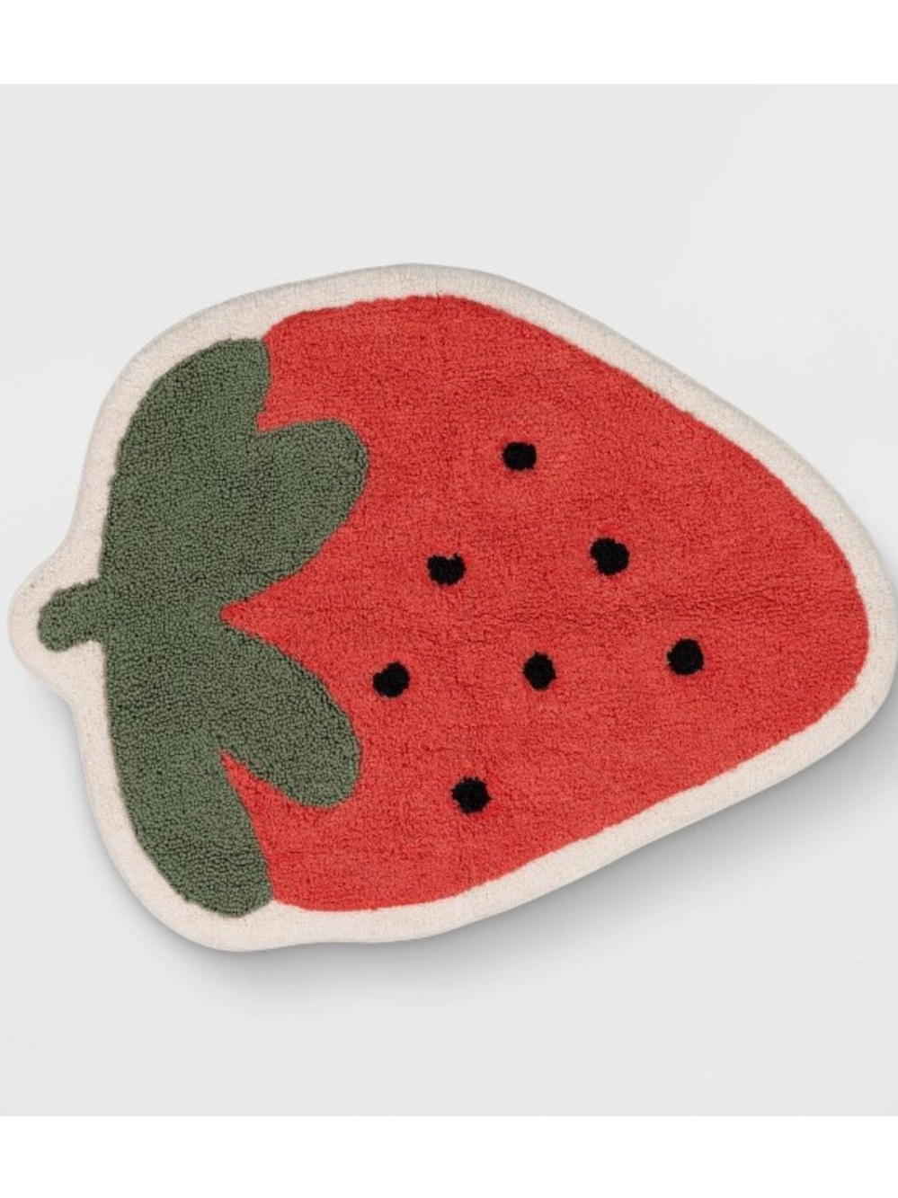 PILLOWFORT NWT Strawberry Shaped Kids' Accent Rug